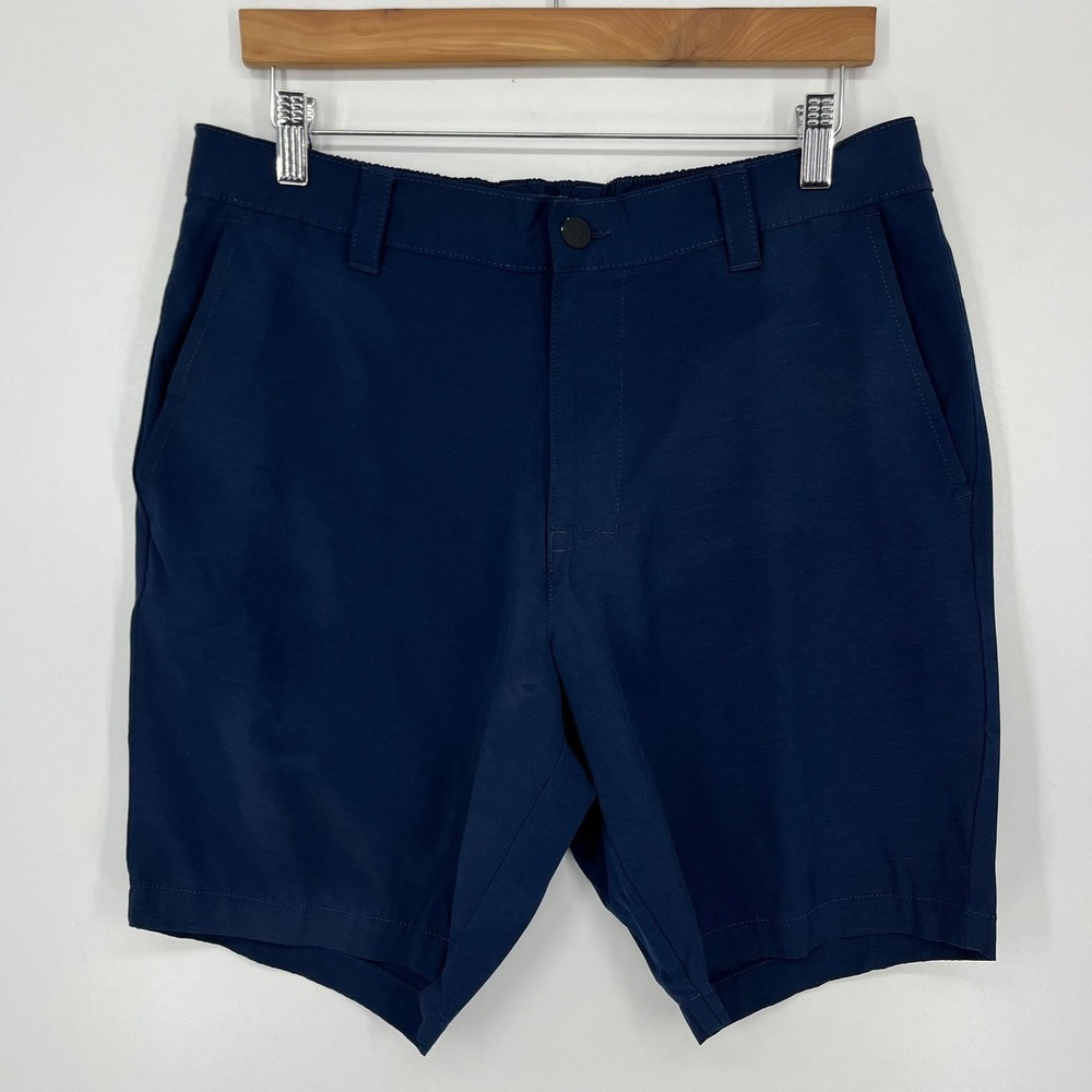 Banana Republic Mens Navy Blue Performance Stretch Chino Shorts Size 34